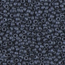 Miyuki rocailles Perlen 11/0 - Matted gunmetal 11-2001